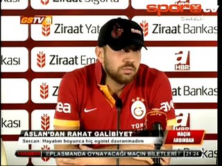 Sercan skor ve oyundan mutlu!