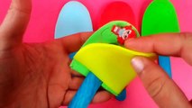 Play Doh Ice Cream Surprise Eggs Frozen Egg Cars Playdough Dessert Playset Peppa Pig Toy