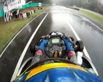 Increible Karting con lluvia / Incredible Karting with rain