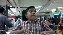 How to Clean Nostril While Watching TV in Hyderabad Central Food Court on 09-08-2015