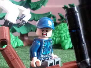jurassic world indominus rex escape scene in lego