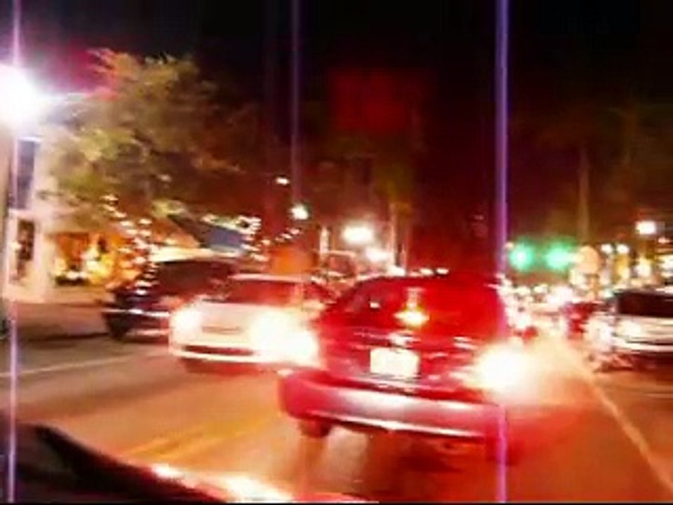 Night Tour of Atlantic Avenue Delray Beach Florida