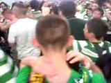 Celtic fans sing 