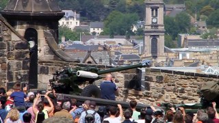 Gun salutes at Edinburgh Castle - June 12th 2015