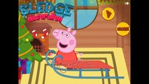 Peppa Pig   Sledge Decoration  Свинка Пеппа   мои Санки  Игра