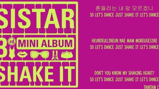 Shake It - Sistar Lyrics [Han,Rom,Eng]