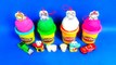 Play Doh Ice Cream Dessert SURPRISE EGGS Frozen Peppa Pig Surprise Egg Playdough Helados Plastilina