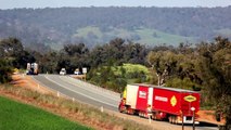 Heavy Haulage - Massive Oversize loads in Australia using Two Trucks in Tandem.