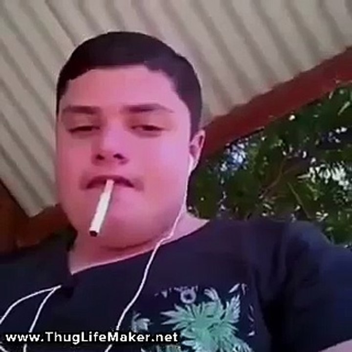 Funny kid spark up boys thug life