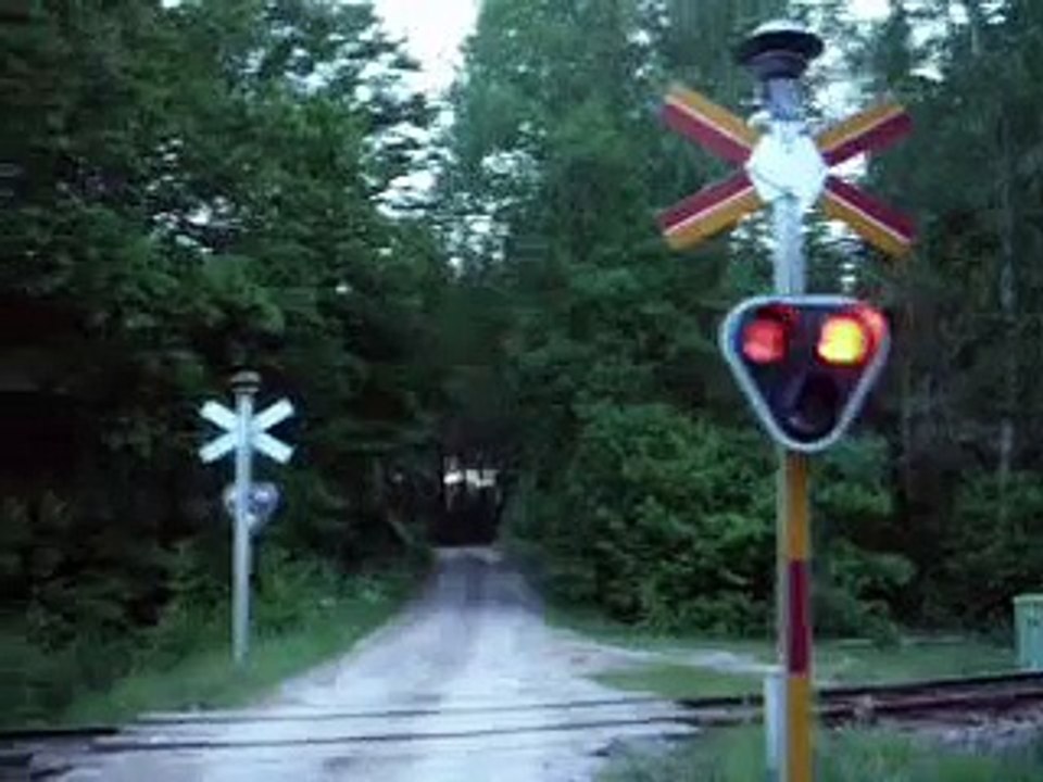 Goods train full of carbodies to Volvo with T44 engines