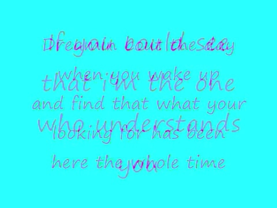 You belong with me (Lyrics on screen)