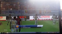 PES 2015 FC Barcelona vs Juventus FC 7-2 win
