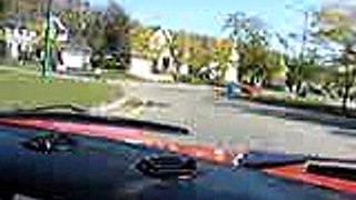 A Fiat Spider 850 ride in the streets of Quebec City, Canada