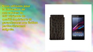 Lucrin Housse pour Sony Xperia T2 Ultra Autruche