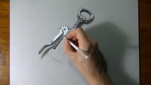 Drawing Time Lapse- a wing corkscrew - hyperrealistic art [Full Episode]