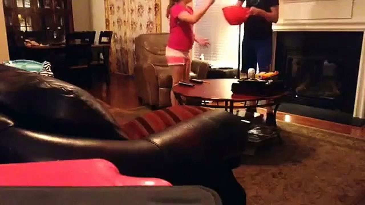 Popcorn prank on babysitter