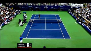 Roger Federer Vs Tomáš Berdych US Open 2012 Quarter-Final Highlights