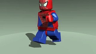 lego spiderman test animation - Blender 3D