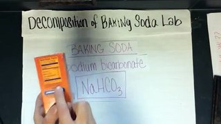 Pre-lab decomposition of baking soda