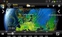 Wärme Oktober 2013 - erklärt mit der MeteoEarth for Android App