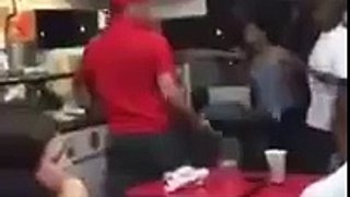 Employees vs Customers Brawl at Midtown Manhattan Hot Dog Joint