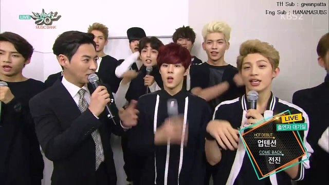 [Thaisub]150911 Music Bank Interview UP10TION with Shinhwa Junjin