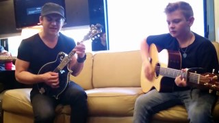 Landon Wall Jammin' with Hunter Hayes on the Tour Bus (Secret Love)