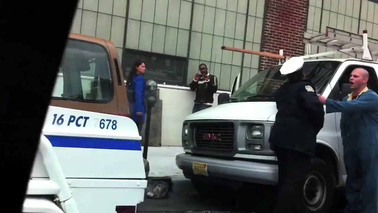 crazy guy cuts off parking meter with saw - extended