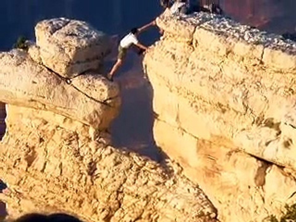 Crazy Guy at the Grand Canyon