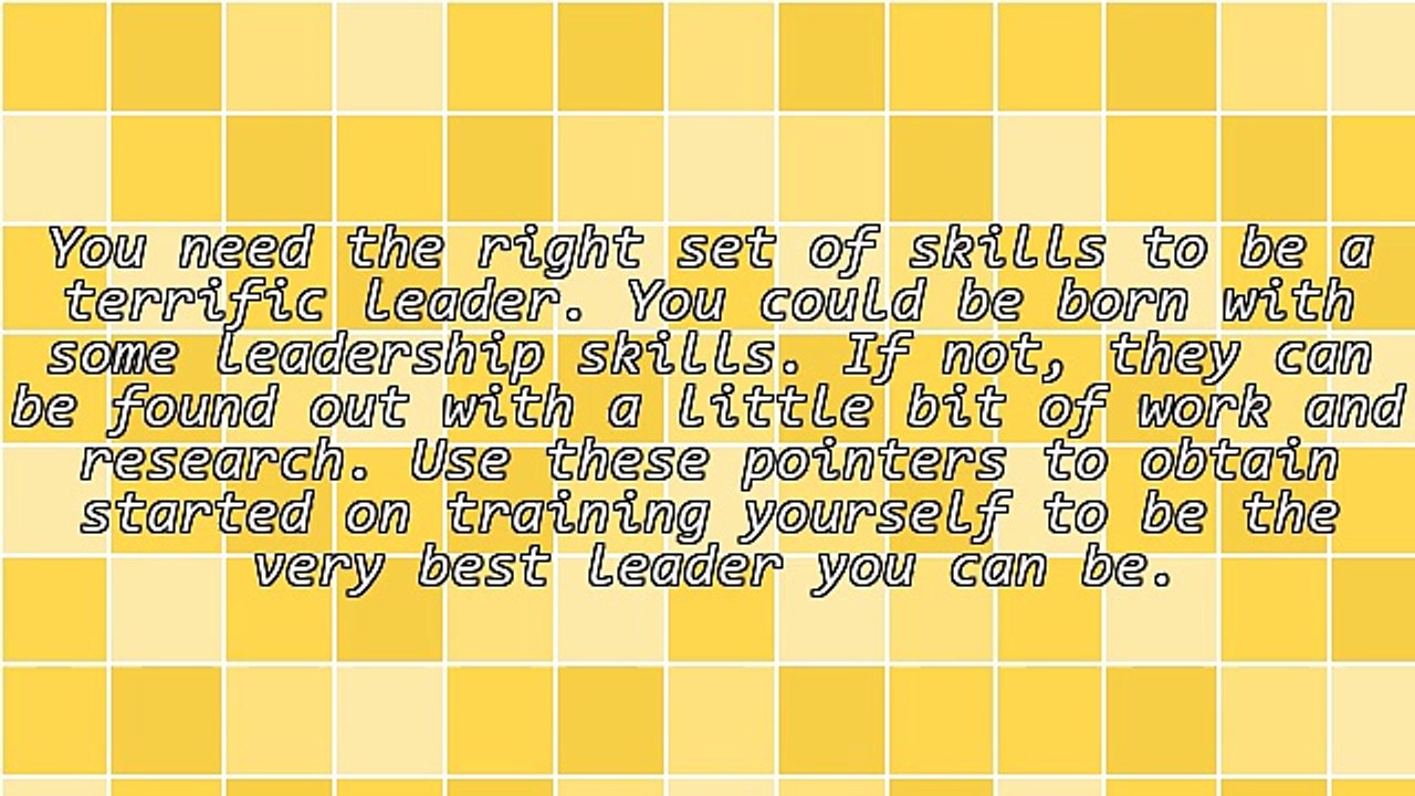 Use These Ideas To Become A Wonderful Leader