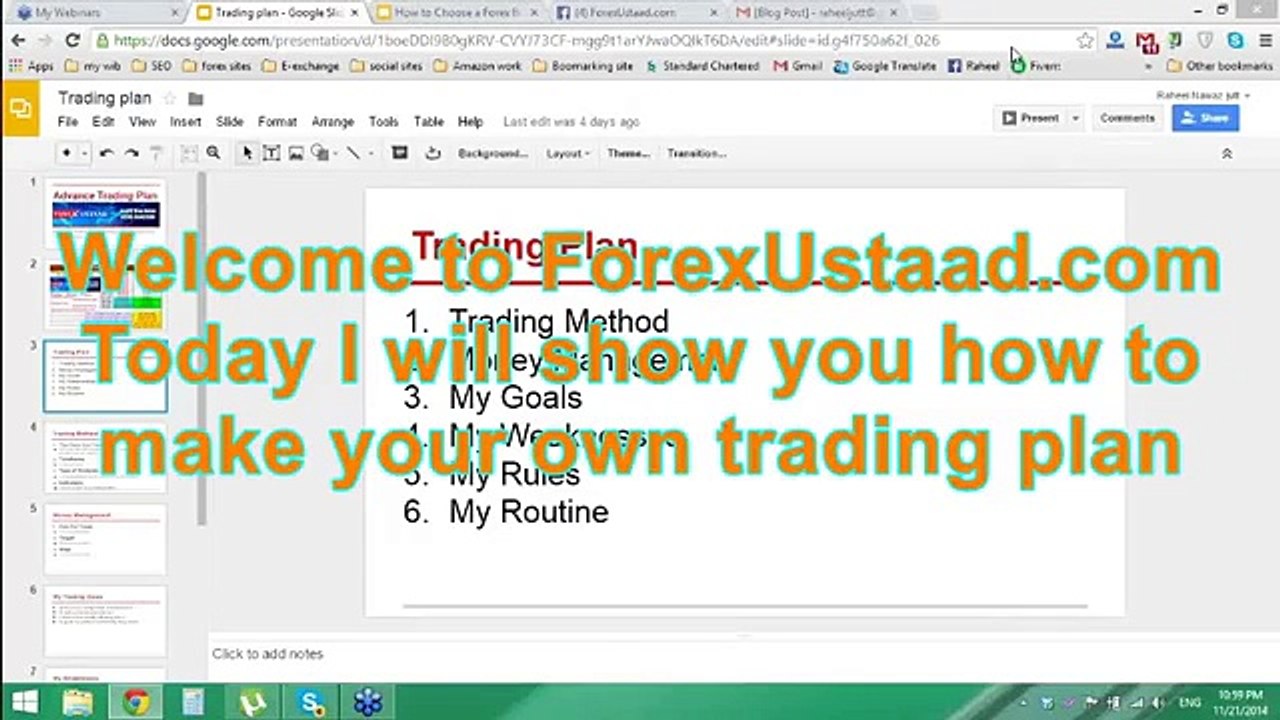Forex Trading Planning strategy of Earning Urdu & Hindi Video Tutorial