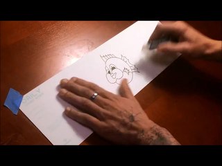 FROM THE DRAWING TABLE TIME LAPSE CARTOON DRAWING