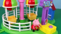 PEPPA PIG Family Park Balloon Ride TOY Playground With Zoe Zebra, George, Candy Cat DisneyCarToys