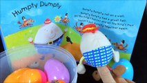 Humpty Dumpty Sat On A Wall Nursery Rhymes with toys and surprise egg chanson pour enfant anglais kids songs funny