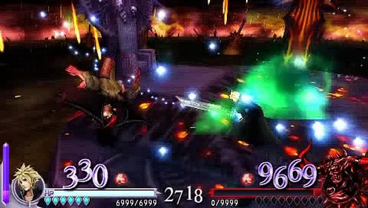Dissidia : Cloud (No Equipment) Vs Inward Chaos Part 1