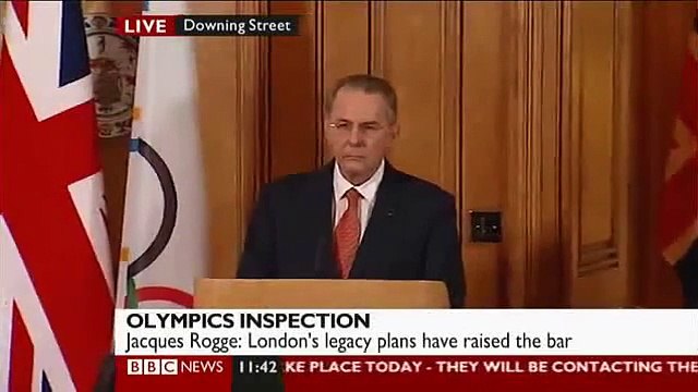 Jacques Rogge at 10 Downing Street