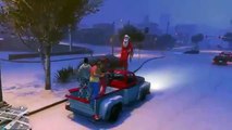 GTA 5 Online Funny Moments - Snow in Los Santos! (Snowball fights, Going to the North Pole)