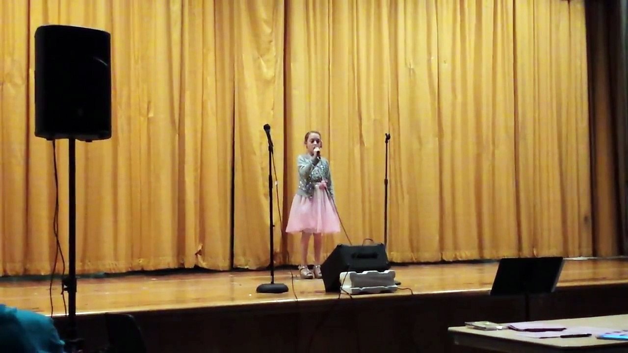 Whitney Houston " I will Always Love you" cover by Ally Rose talent show 2015.  10 years old