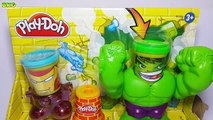 Play Doh Can Heads Marvel Smashdown Hulk And Iron Man Superheroes Toys