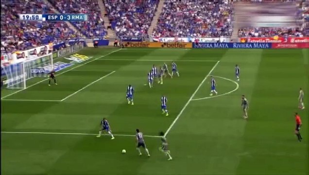 الهدف الثالث لريال مدريد في مرمي اسبانيول