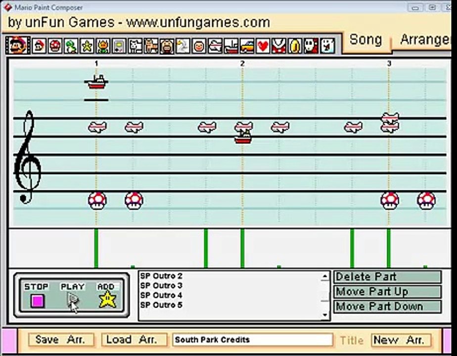Mario Paint - "South Park - Ending Credits" Theme