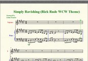 Wrestling Piano Theme Sheet Music - 