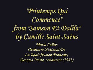 Maria Callas - Printemps Qui Commence