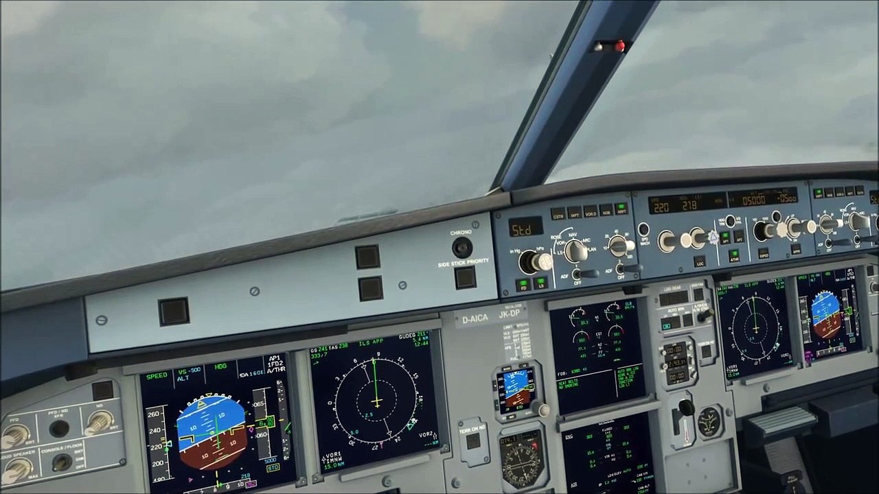 Airbus A320 Landing ILS 26R @MUC