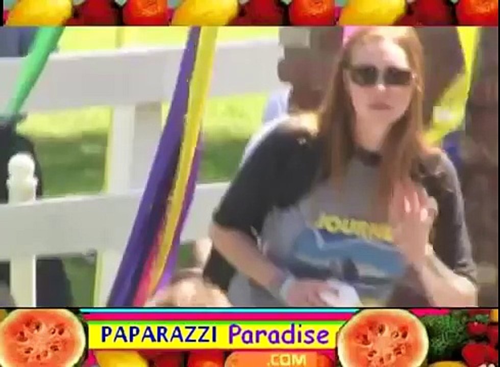 LAURA PREPON and boyfriend CHRIS MASTERSON hold hands leaving carnival - 2001