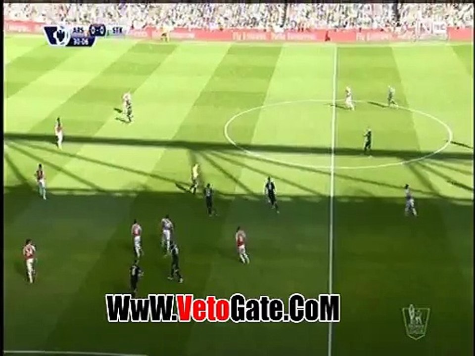 الارسنال يتقدم بهدف نظيف امام ستوك سيتى بالشوط الاول