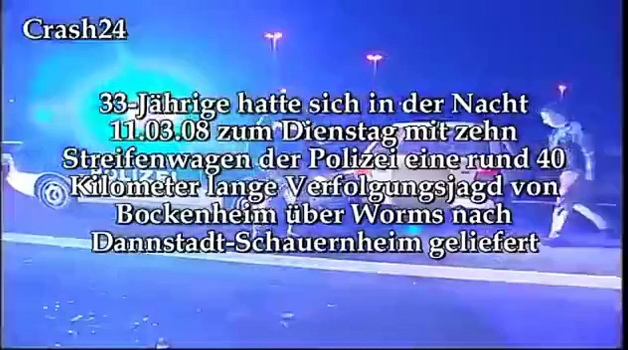 Ende einer Verfolgungsjagd am11.03.08 bei Dannstadt-Schauern