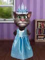 Gato cantando Libre Soy de Frozen vestido de Elsa - Talking Tom Frozen Canciones infantile