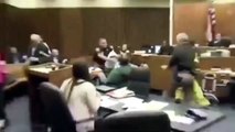 Dad Punches Daughter's Killer in Court - Father Attacks His 3-Years-old Daughter's Killer in Court -