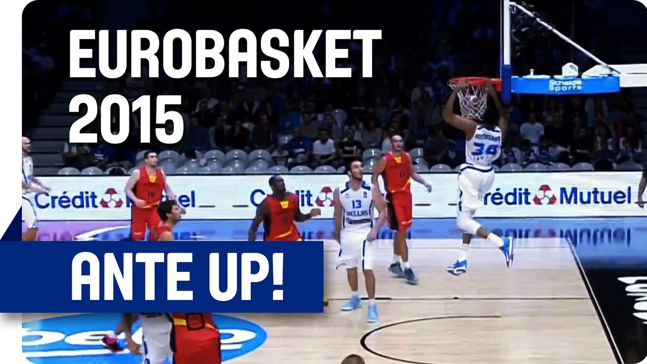 Antetokounmpo goes up for Alley-Oop - EuroBasket 2015